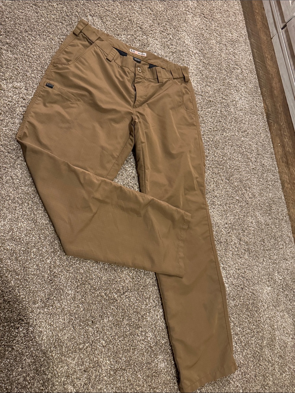 5.11 Tactical Men's Khaki Straight-Leg Chinos - Brown